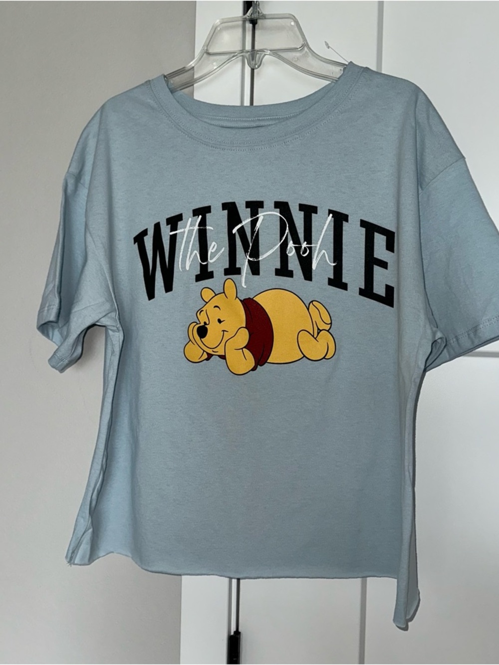 NWOT Disney Winnie the Pooh Graphic Tee - Light Blue M 100% cotton